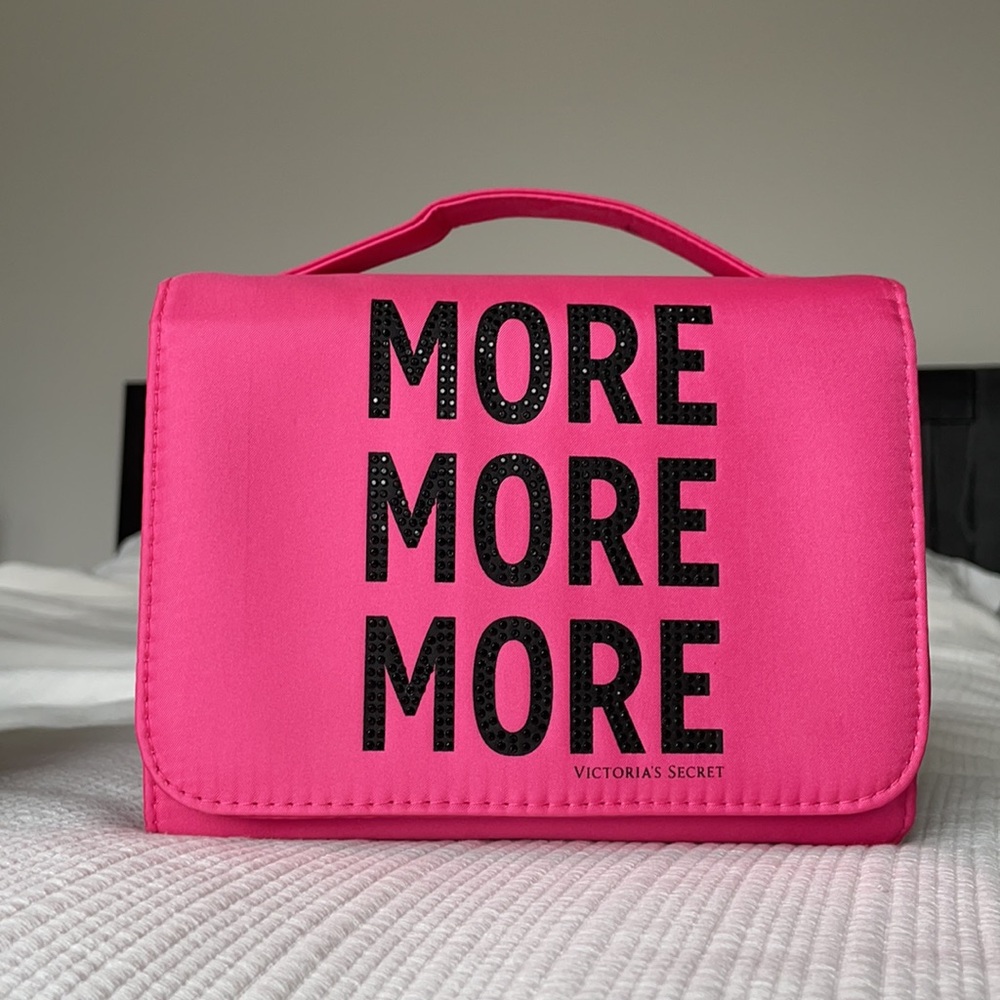 Victoria’s Secret ‘More’ Pink Hanging Travel Cosmetic Case - 4 Compartments